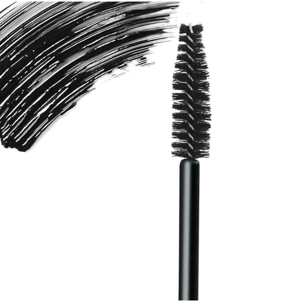 Refect Beauty Golden Rose Ultra Volume X4 mascara wand with a black volumizing brush and a swatch of intense black ink