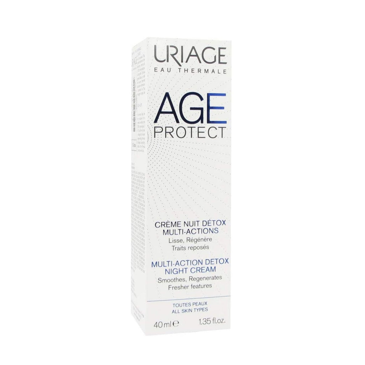 Refect Beauty Uriage Age Protect Multi-Action Detox Night Cream 40ml box for anti-aging and skin renewal