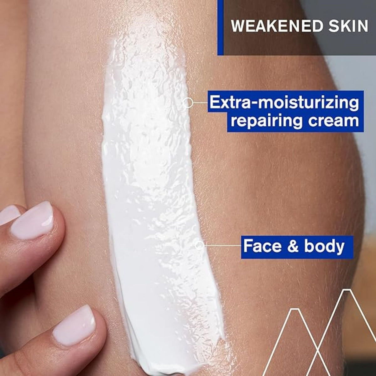 Refect Beauty Uriage Bariederm Cica Cream applied to skin, showing a thick white soothing and repairing texture.