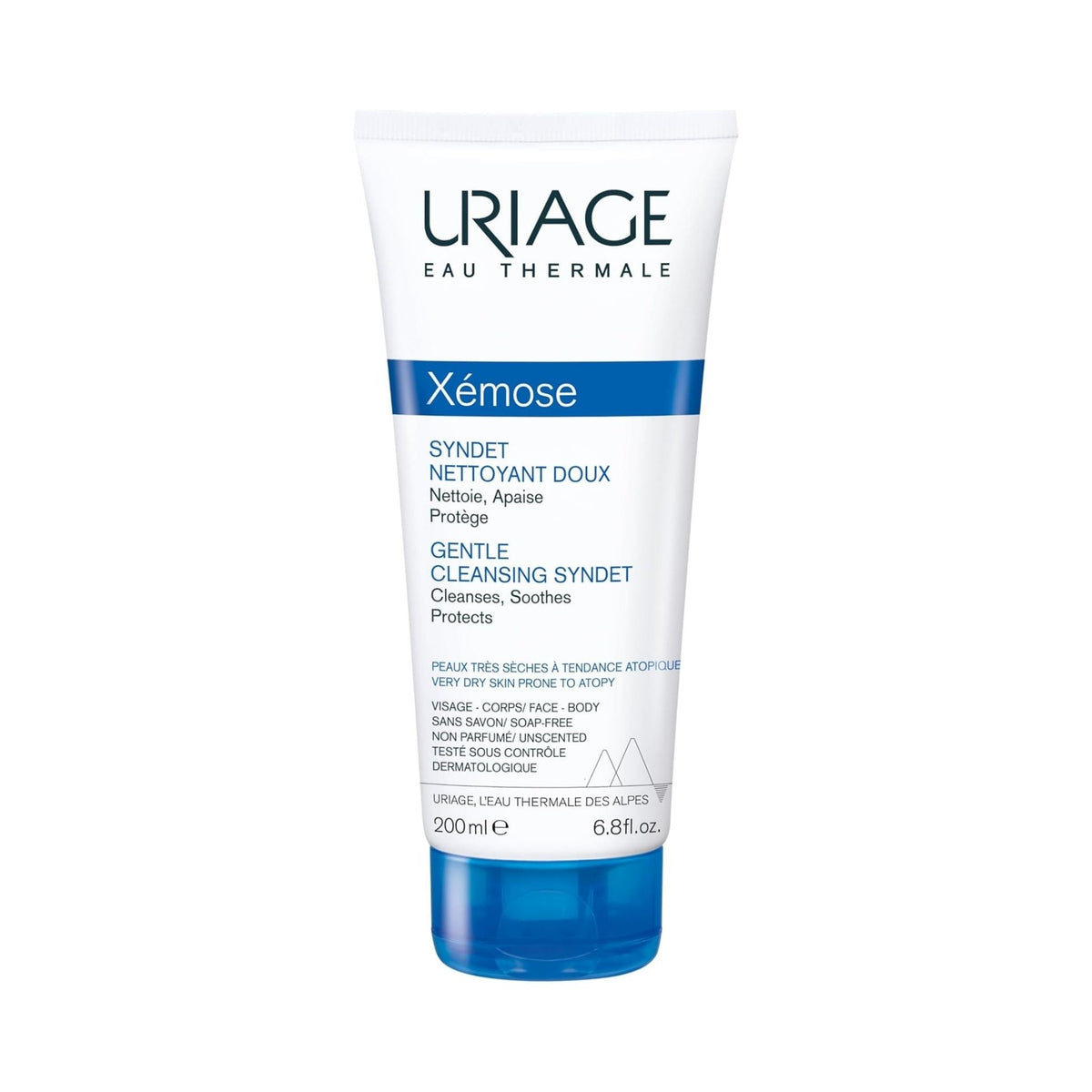 Refect Beauty Uriage Xémose gentle cleansing syndet for very dry and sensitive face and body skin in a 200ml tube