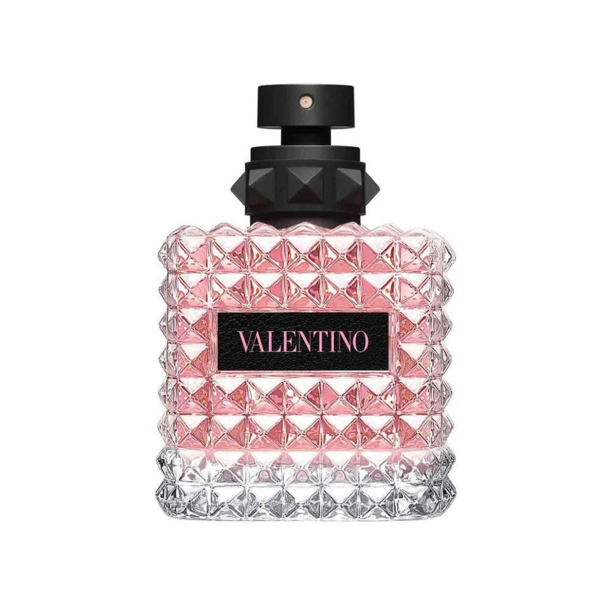Refect Beauty Valentino Donna Born In Roma perfume in a signature glass bottle with pink liquid and rockstud details