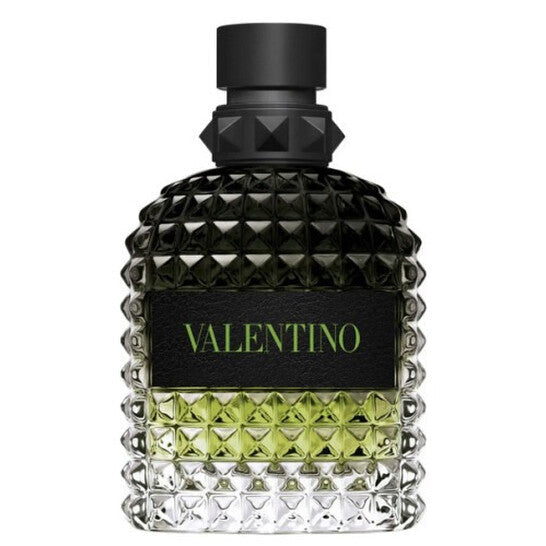 Refect Beauty Valentino Born in Roma Green Stravaganza eau de toilette in a signature studded glass bottle