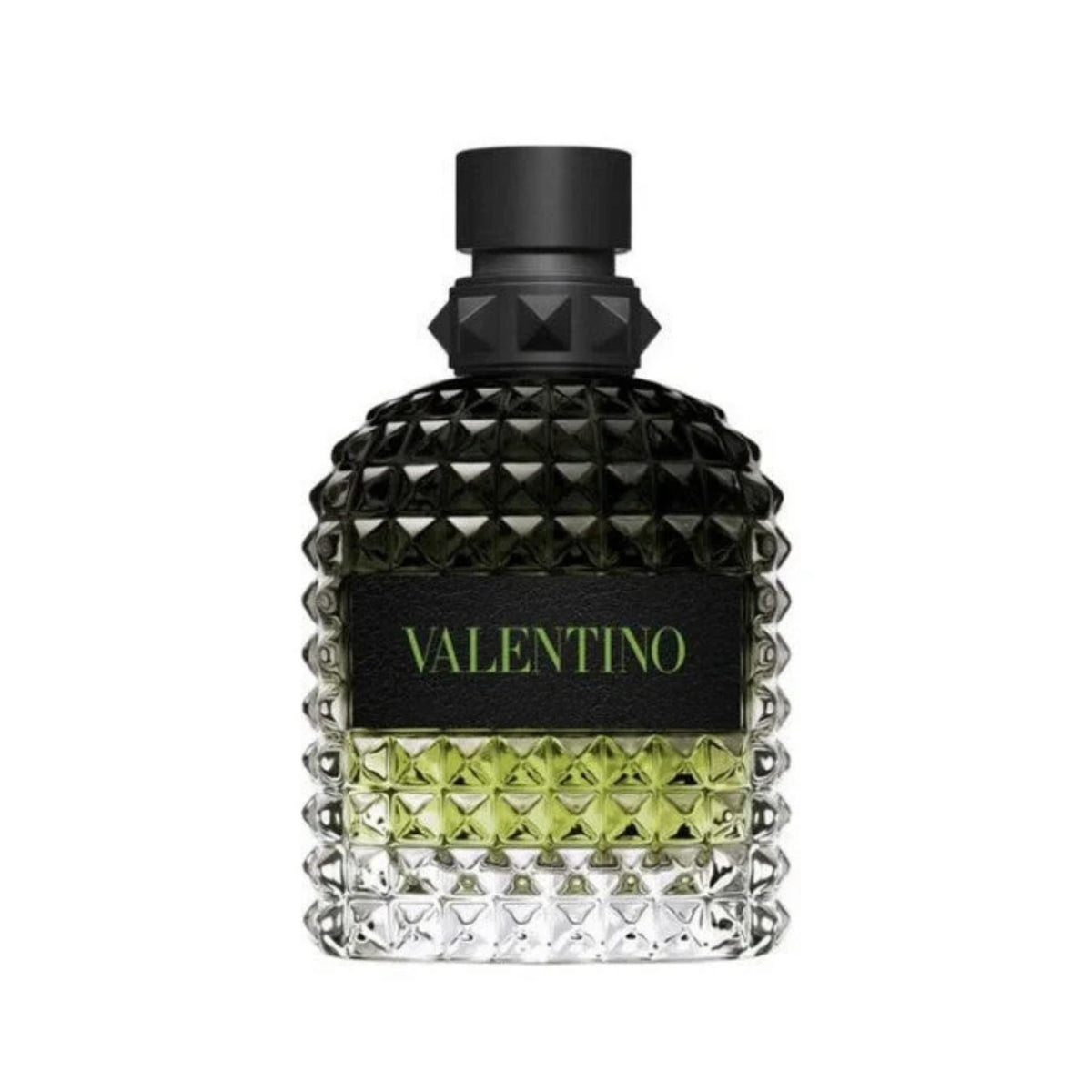 Refect Beauty Valentino Born in Roma Green Stravaganza eau de toilette in a signature studded glass bottle