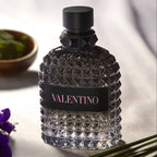 Refect Beauty Valentino Uomo Born In Roma eau de toilette in a signature glass bottle with black stud detailing.