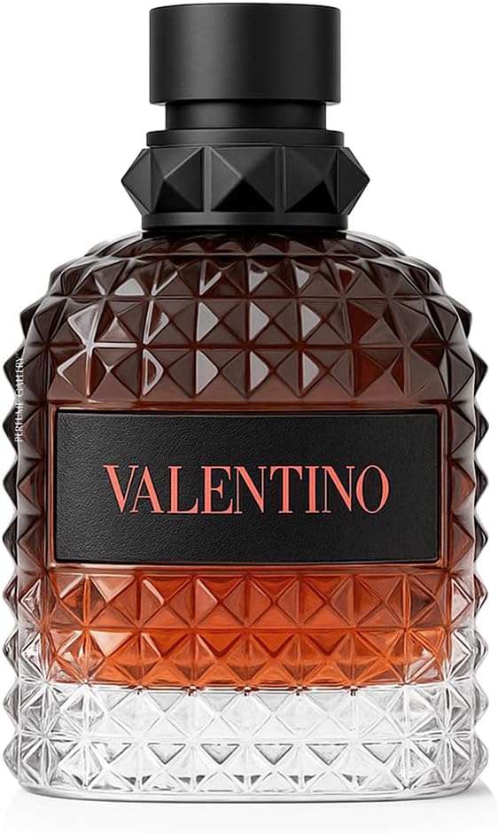 Refect Beauty Valentino Uomo Born In Roma Coral Fantasy fragrance bottle with signature studded glass design