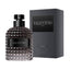 Refect Beauty Valentino Uomo Intense Eau de Parfum bottle with its signature studded glass and black presentation box.