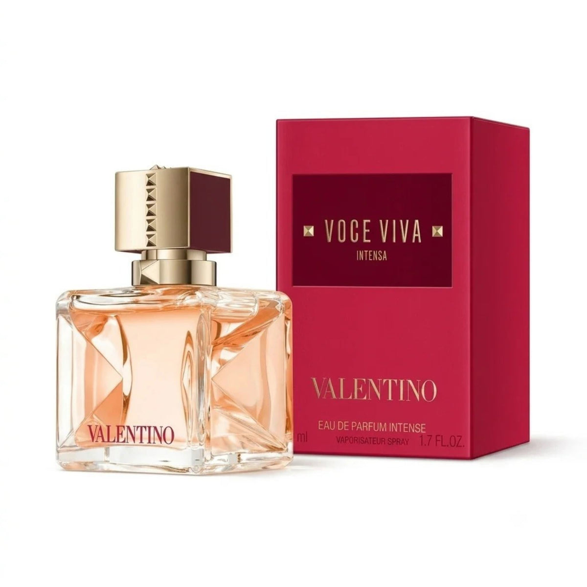 Refect Beauty Valentino Voce Viva Intense Eau de Parfum bottle and red box packaging