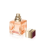 Refect Beauty Valentino Voce Viva Eau de Parfum Intense in a square glass bottle with a gold studded cap.