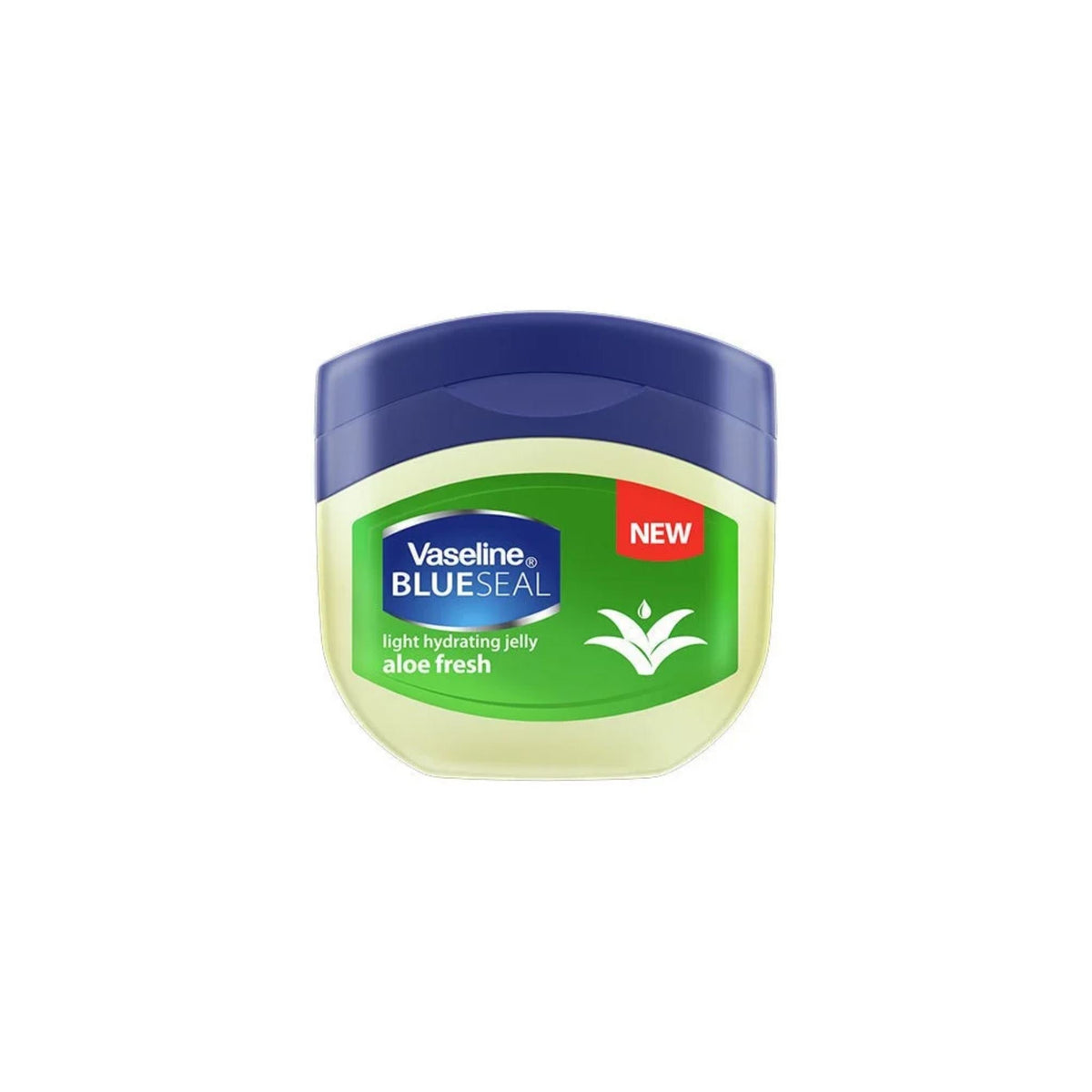 Refect Beauty Vaseline Aloe Fresh light hydrating body jelly in a green and blue jar for refreshing skin moisture