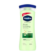Refect Beauty Vaseline Aloe Soothe Intensive Care body lotion in a 400ml bottle for hydrating and soothing dry skin