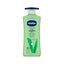 Refect Beauty Vaseline Intensive Care Aloe Soothe body lotion in a green pump bottle for hydrating dry skin