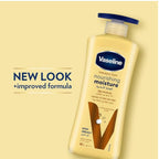 Refect Beauty Vaseline Essential Healing body lotion in a 400ml pump bottle for dry skin with a non-greasy formula.