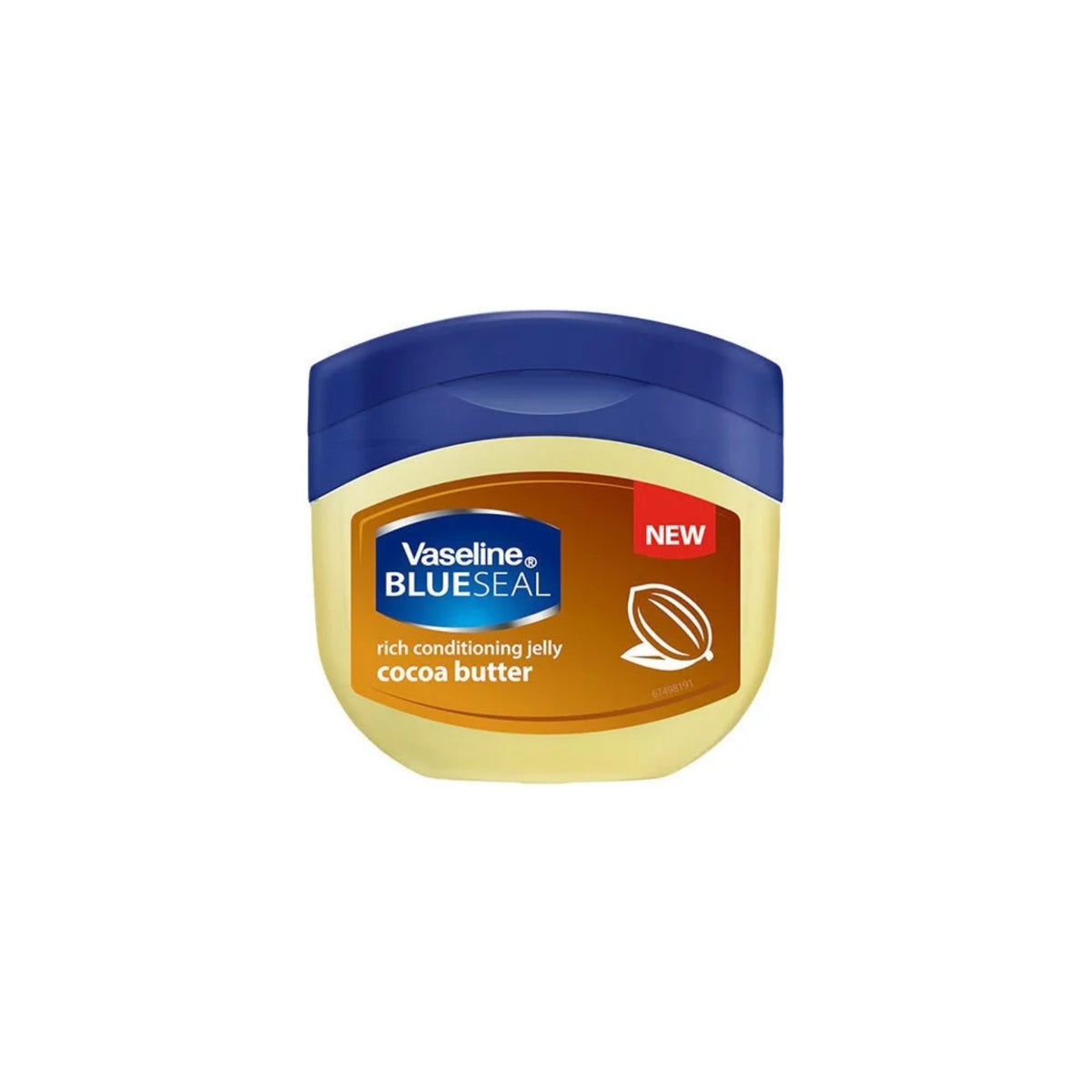 Refect Beauty Vaseline Blue Seal Cocoa Butter rich conditioning jelly in a jar for moisturizing dry skin