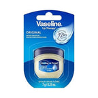 Refect Beauty Vaseline Lip Therapy Original mini jar in blue packaging for moisturizing and protecting dry lips