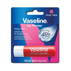 Refect Beauty Vaseline Lip Therapy Rosy Lips balm stick in pink packaging for moisturizing and tinting dry lips