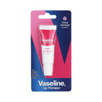 Refect Beauty Vaseline Rosy Tinted Lip Therapy balm in a squeeze tube with pink packaging for hydrated soft lips