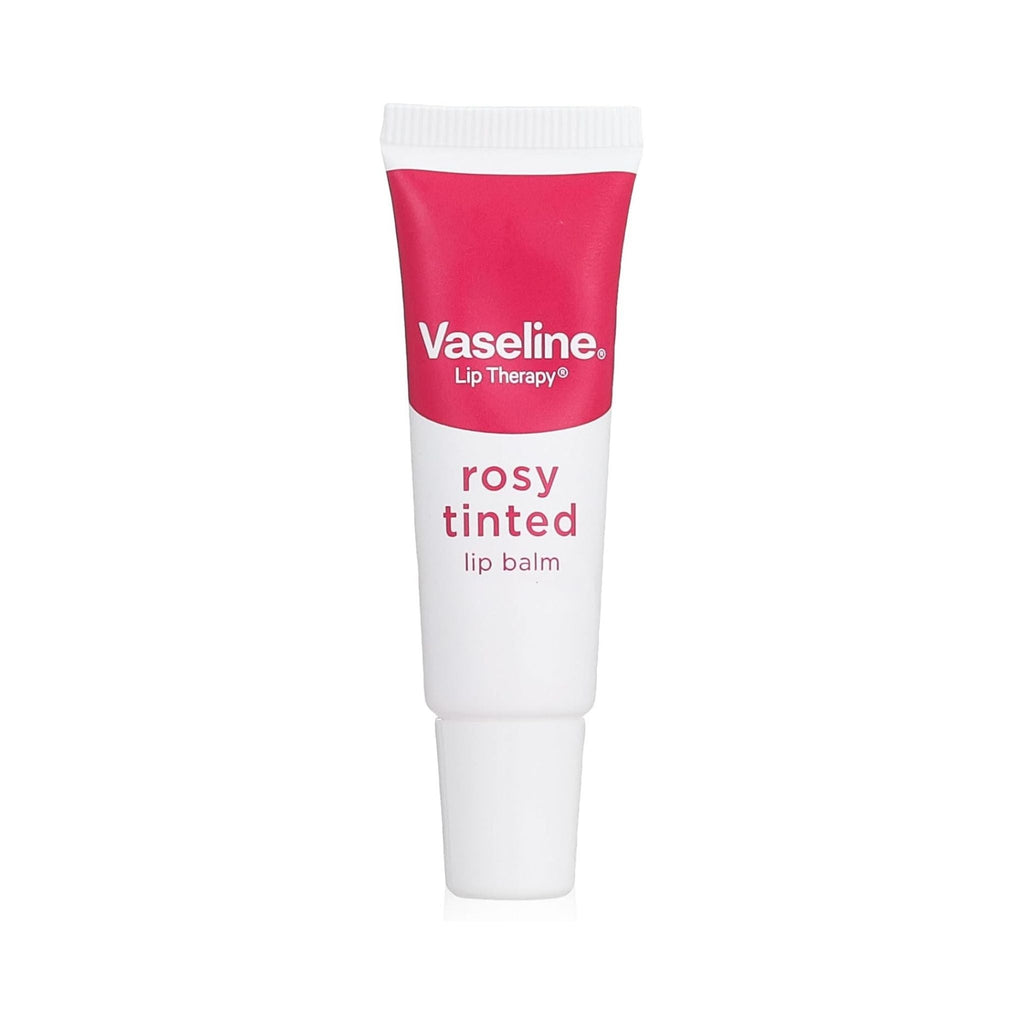 Refect Beauty Vaseline Rosy Tinted Lip Balm in a squeeze tube for moisturizing and protecting dry lips