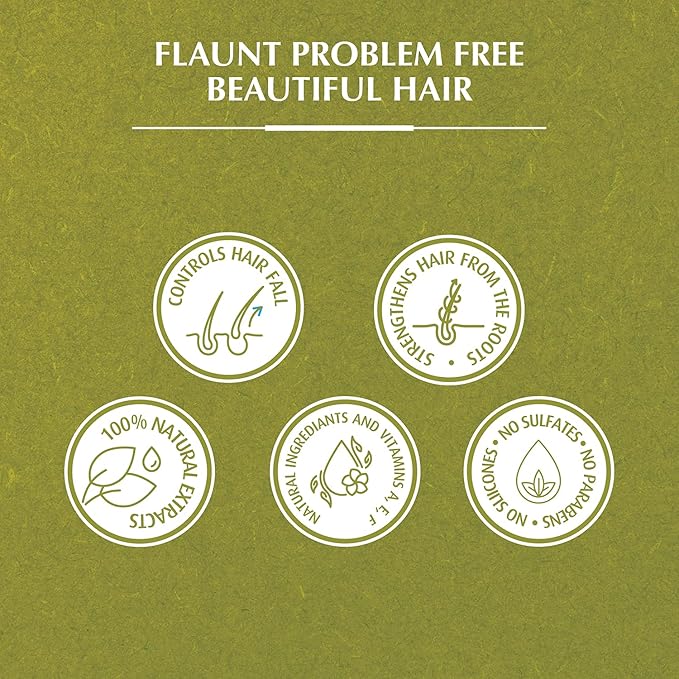 Refect Beauty Vatika Olive Naturals Hair Oil benefits infographic showing natural ingredients and hair care properties