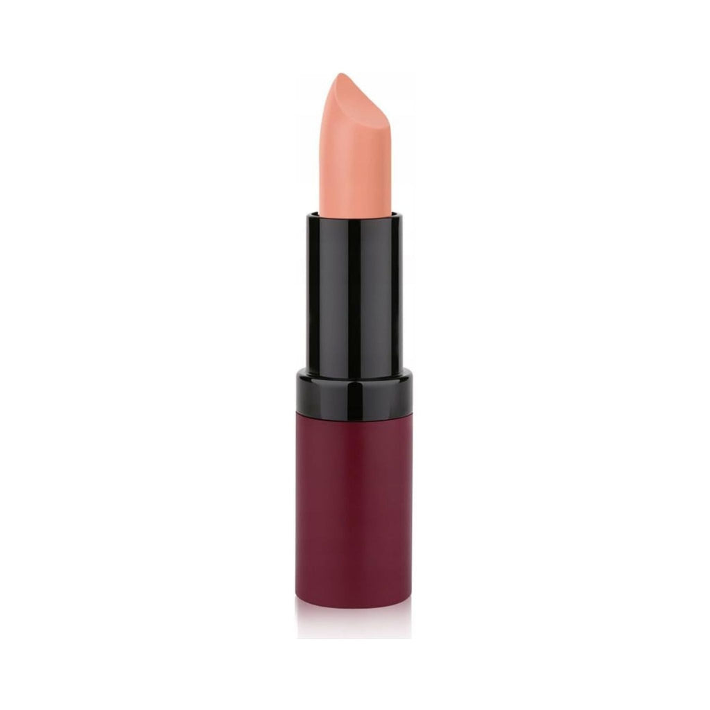 Refect Beauty Golden Rose Velvet Matte Lipstick in a soft peach shade with a smooth, long-lasting matte finish. 30