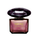 Refect Beauty Versace Crystal Noir Parfum bottle with a dark purple faceted crystal cap and elegant glass base.