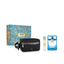 Refect Beauty Versace Eau Fraiche gift set featuring a blue fragrance bottle, travel spray, and black toiletry bag.