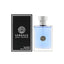 Refect Beauty Versace Pour Homme Eau de Toilette 100ml bottle with its iconic black and white branded gift box