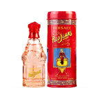 Refect Beauty Versace Red Jeans Eau de Toilette perfume bottle with its iconic red cylindrical metal tin container