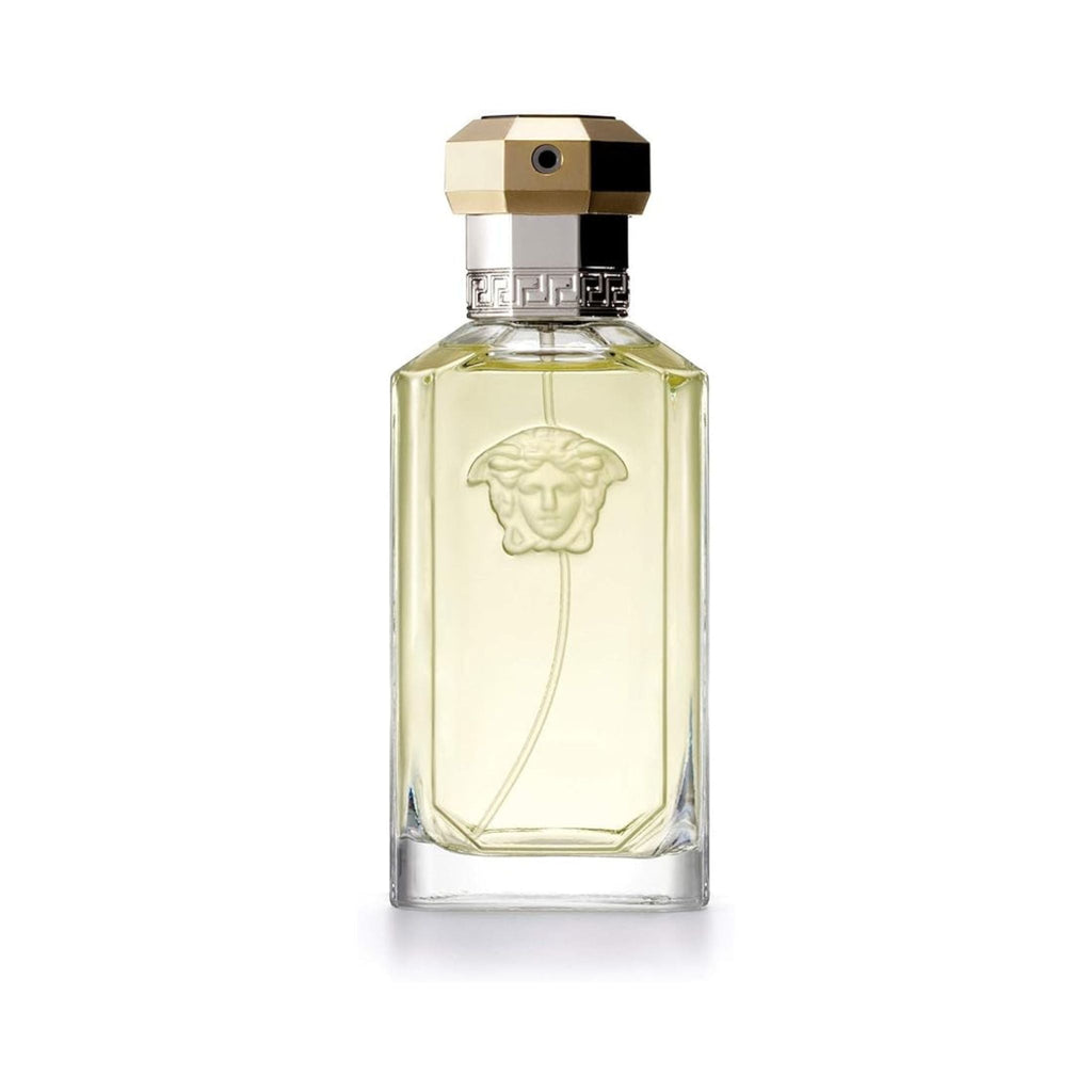 Refect Beauty Versace The Dreamer Eau de Toilette in a clear glass bottle with a gold cap and Medusa head emblem.