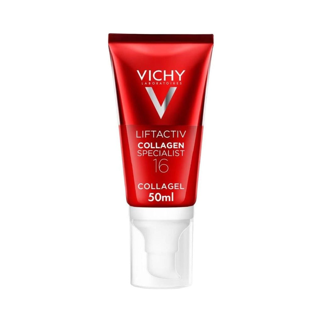 Refect Beauty Vichy Liftactiv Collagen Specialist 16 Collagel 50ml anti-aging moisturizer in a red tube.