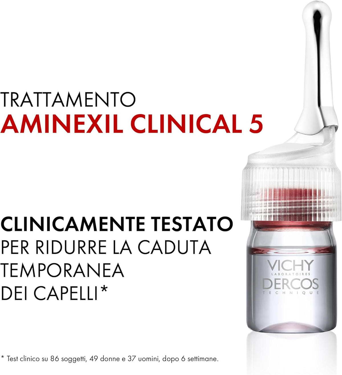 Refect Beauty Vichy Dercos Aminexil Clinical 5 anti-hair loss ampoule for women with precision applicator