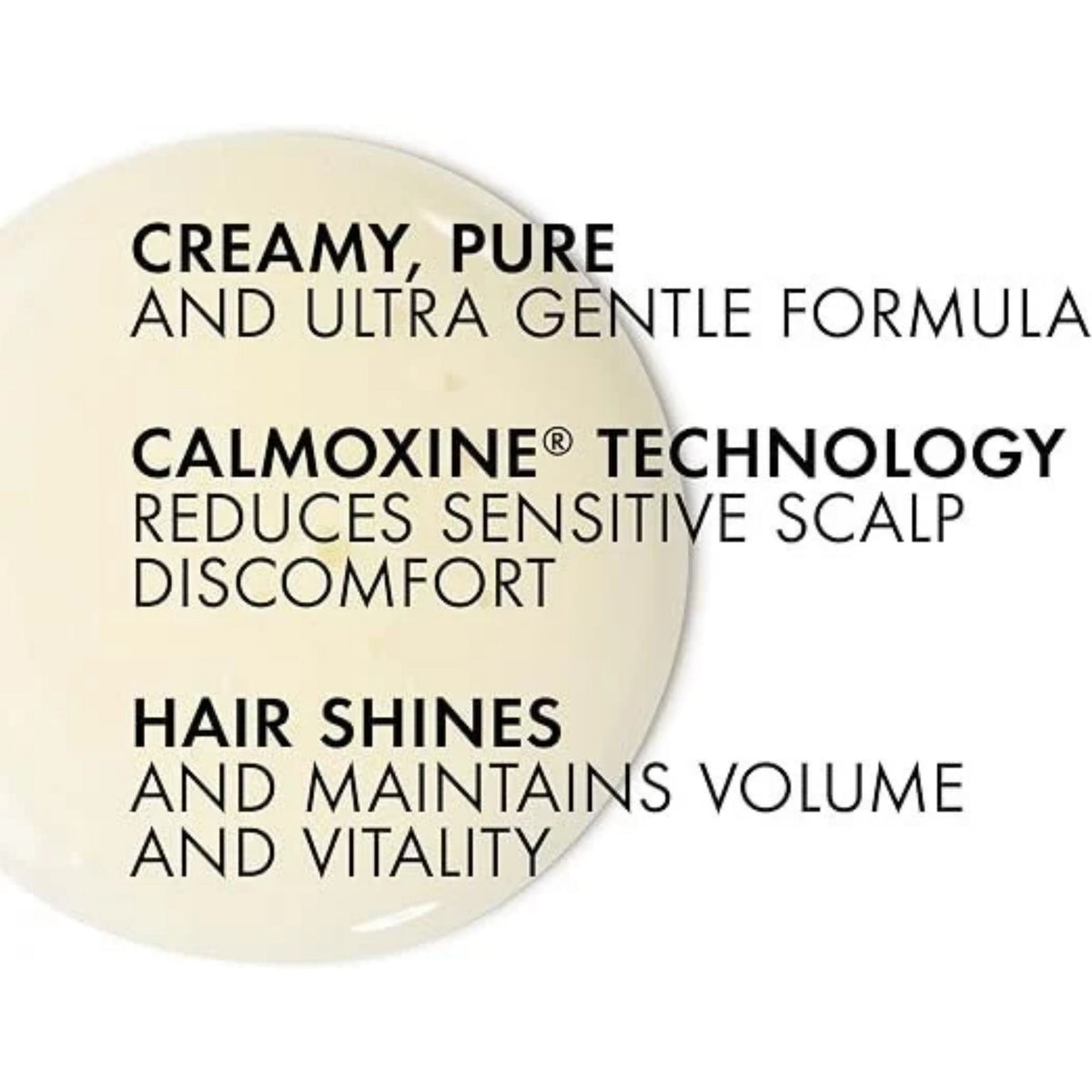 Refect Beauty Vichy Dercos Dermo-Soothing Shampoo creamy formula texture for sensitive scalp relief