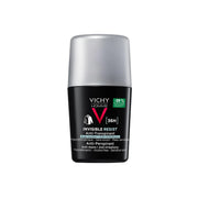 Refect Beauty Vichy Homme Invisible Resist 36H anti-perspirant roll-on deodorant for men with anti-stain technology.
