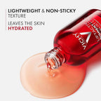 Refect Beauty Vichy Liftactiv B3 serum in a red glass bottle pouring a lightweight, hydrating formula onto skin.