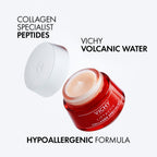 Refect Beauty Vichy Liftactiv Collagen Specialist anti-aging cream in a red jar with white lid on a white background