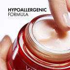Refect Beauty Vichy Liftactiv Collagen Specialist cream with a smooth pink texture being applied by a finger