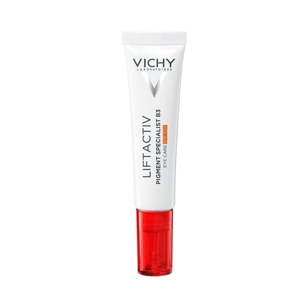 Refect Beauty Vichy Liftactiv Pigment Specialist B3 eye cream in a white tube with a red applicator cap