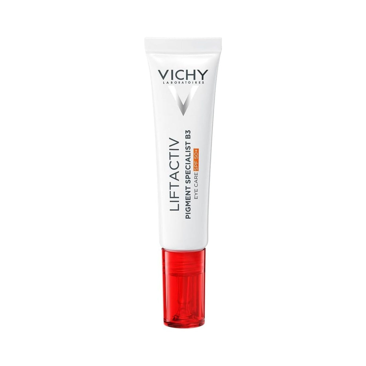 Refect Beauty Vichy Liftactiv Pigment Specialist B3 eye cream in a white tube with a red applicator cap