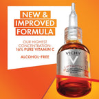 Refect Beauty Vichy Liftactiv Vitamin C brightening serum bottle with dropper, featuring 16% pure Vitamin C formula.