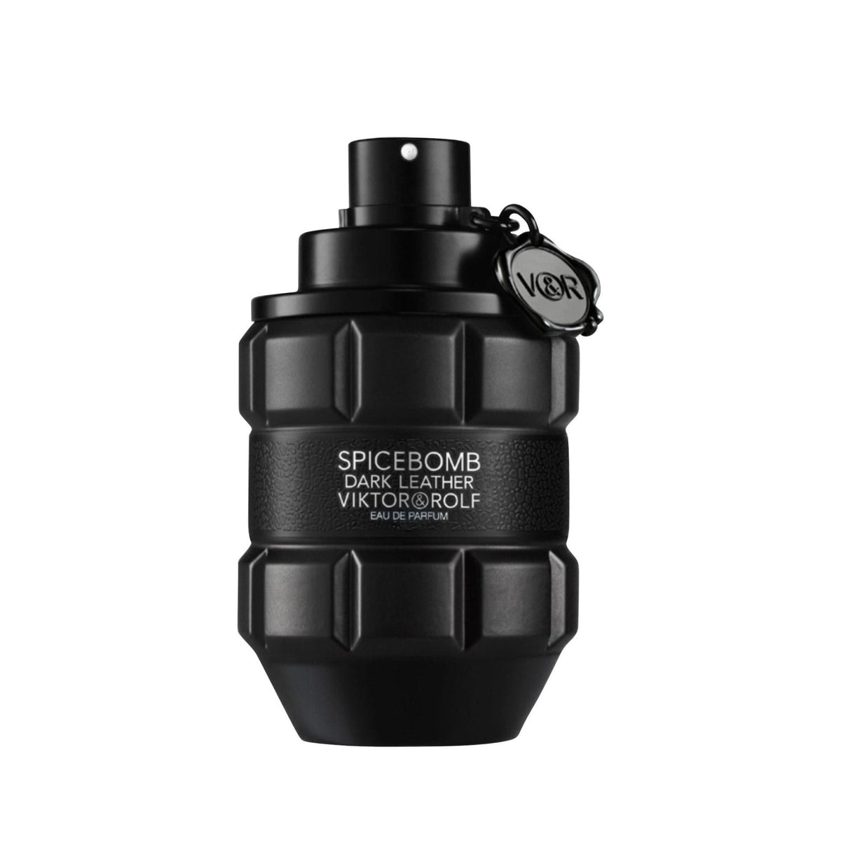 Refect Beauty Viktor & Rolf Spicebomb Dark Leather Eau de Parfum in a matte black grenade-shaped bottle