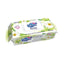 Refect Beauty Viona chamomile wet wipes in a 72-count resealable pack with floral design for gentle skin cleansing.
