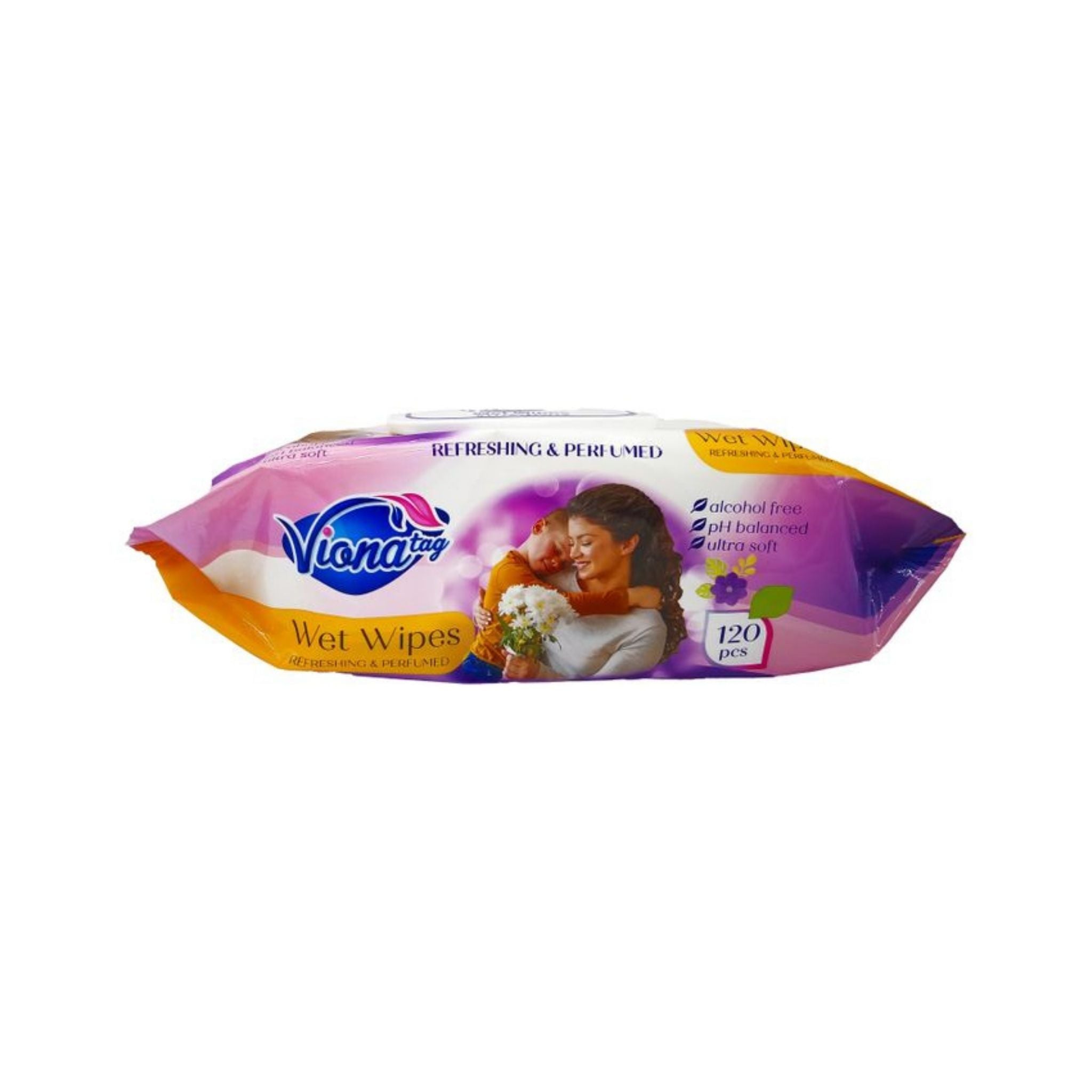 Viona Family Ultra Quality Wet Wipes 120 Wipes - Face Wipes Secondary image