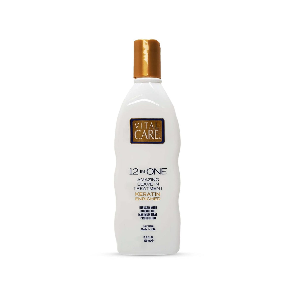 Refect Beauty Vital Care 12-in-ONE keratin-enriched leave-in hair treatment bottle with a gold cap Main image