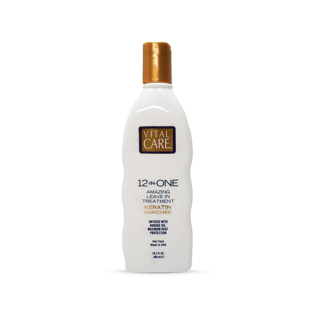 Refect Beauty Vital Care 12-in-ONE keratin-enriched leave-in hair treatment bottle with a gold cap