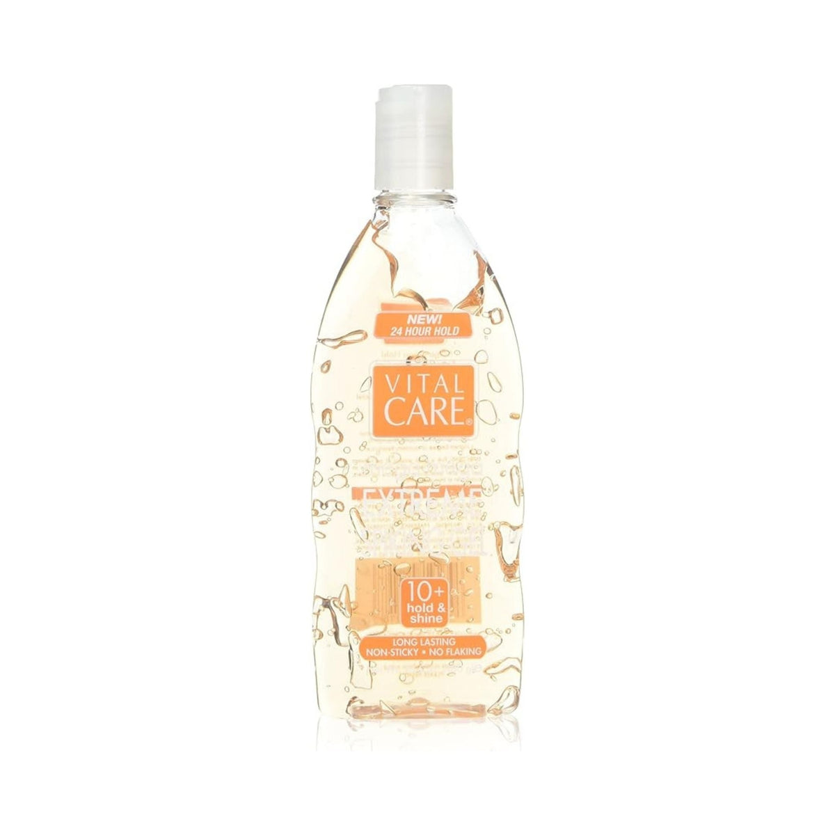Refect Beauty Vital Care Mega Hold Styling Gel in a clear bottle with orange branding for long-lasting hair hold. Main image