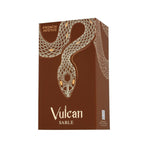 Refect Beauty French Avenue Vulcan Sable unisex eau de parfum box with brown and gold snake illustration