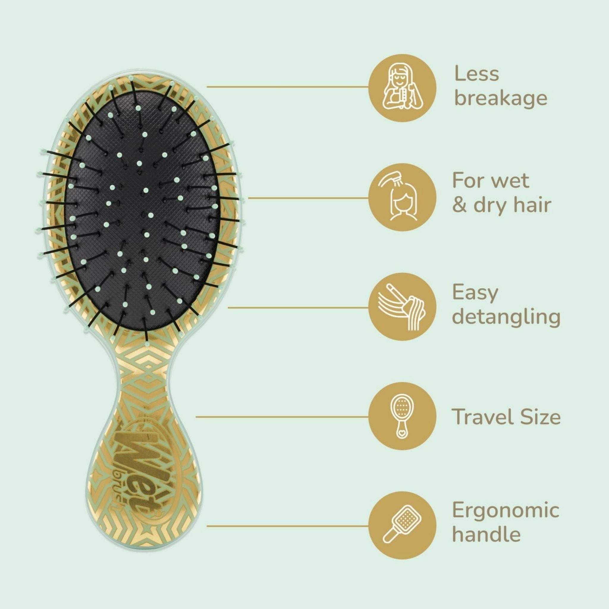 Wet Brush Mini Detangle-Geo Confetti Secondary image