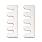 Refect Beauty Titania white foam toe separators for comfortable pedicure and precise nail polish application