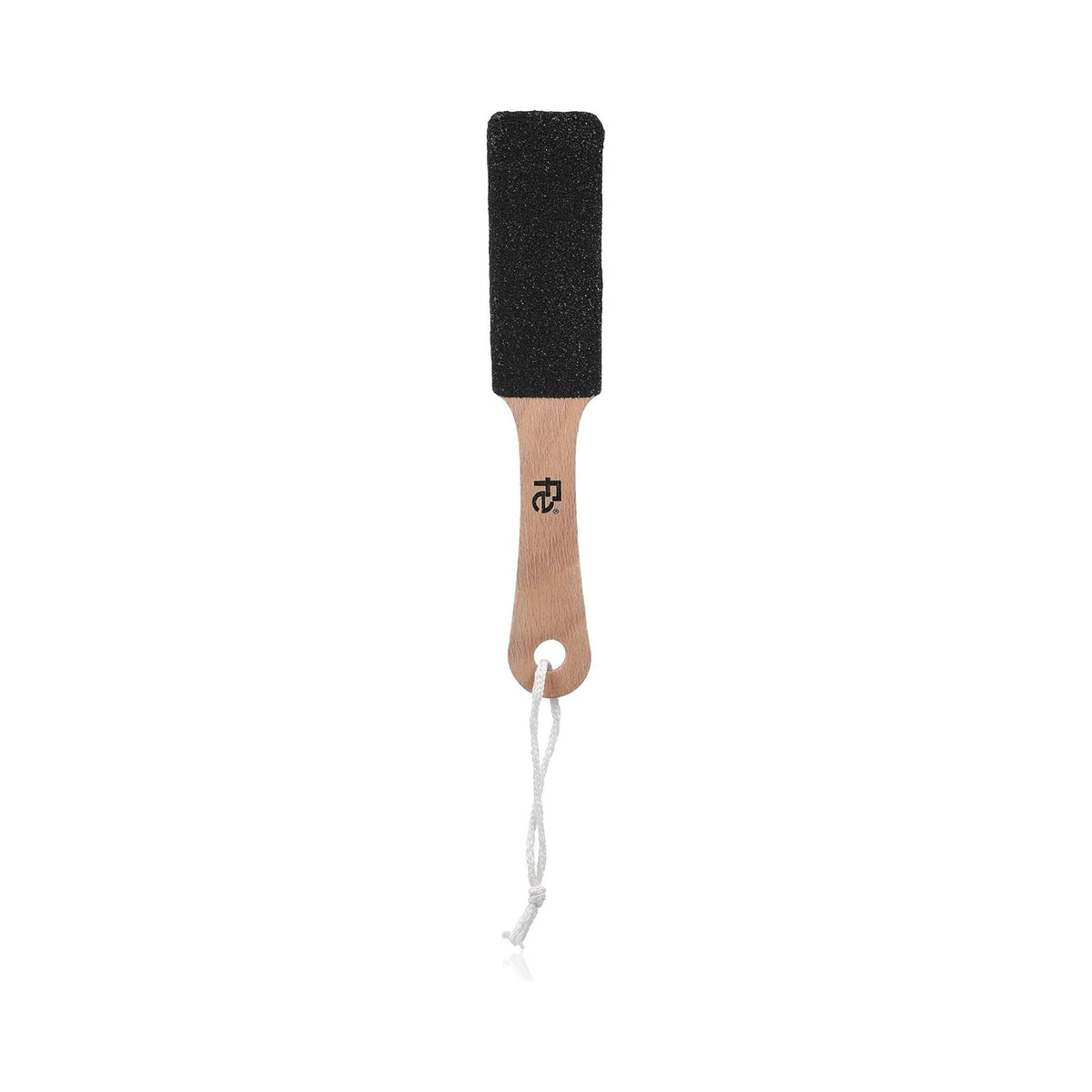Refect Beauty wooden corn file with a black abrasive surface and a light wood handle for foot callus removal.