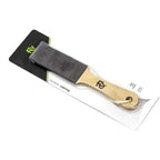 Refect Beauty wooden corn file with abrasive surface and hanging loop in original retail packaging for foot care.
