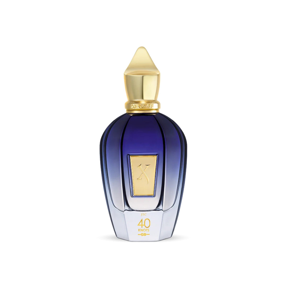 Refect Beauty Xerjoff 40 Knots Eau de Parfum in a deep blue glass bottle with a gold cap and emblem Main image